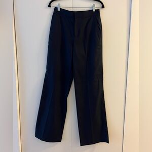 Navy wide leg trousers size 2
